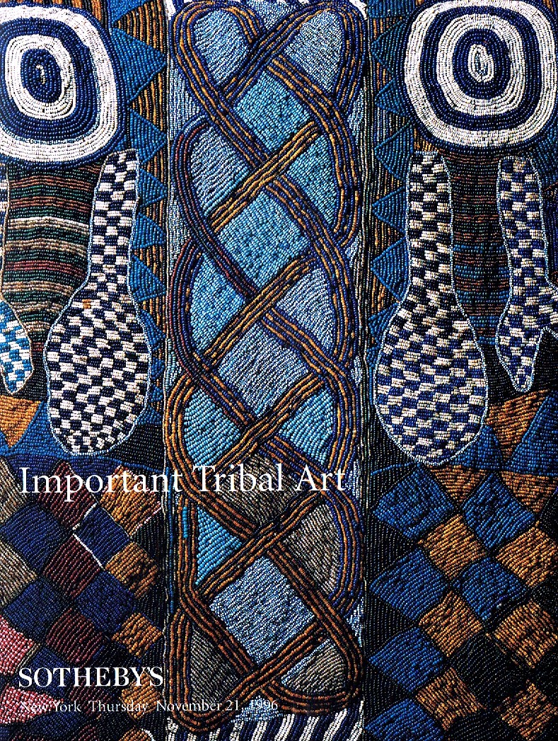Sothebys November 1996 Important Tribal Art (Digital Only)