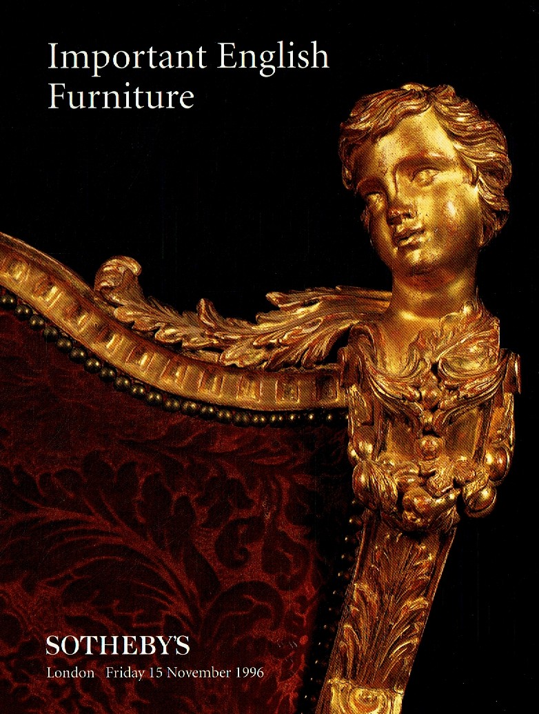 Sothebys November 1996 Important English Furniture (Digitial Only)