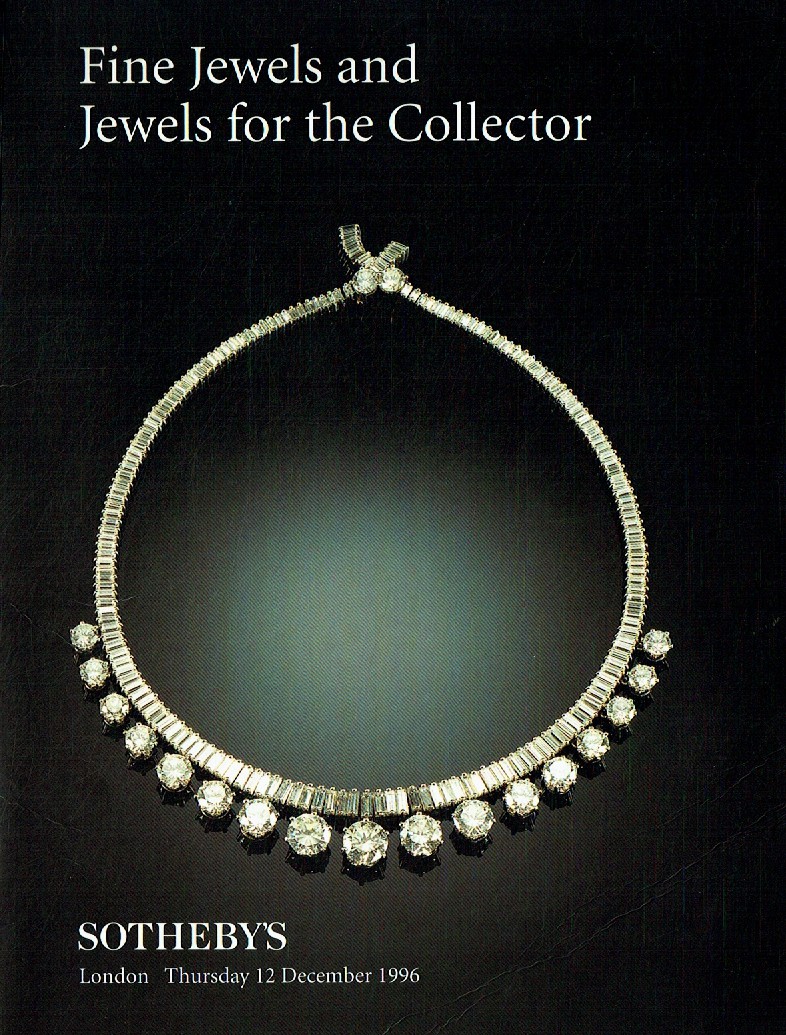 Sothebys December 1996 Fine Jewels & Jewels for the Collector (Digital Only)