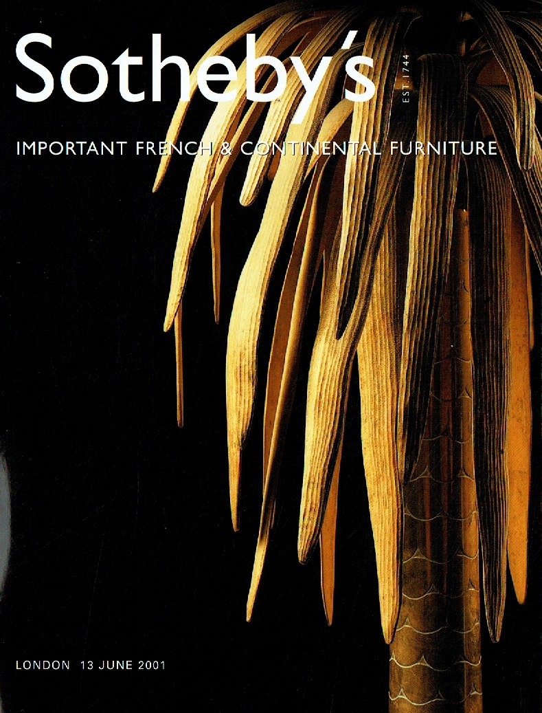 Sothebys June 2001 Important French and Continental Furniture (Digital Only)