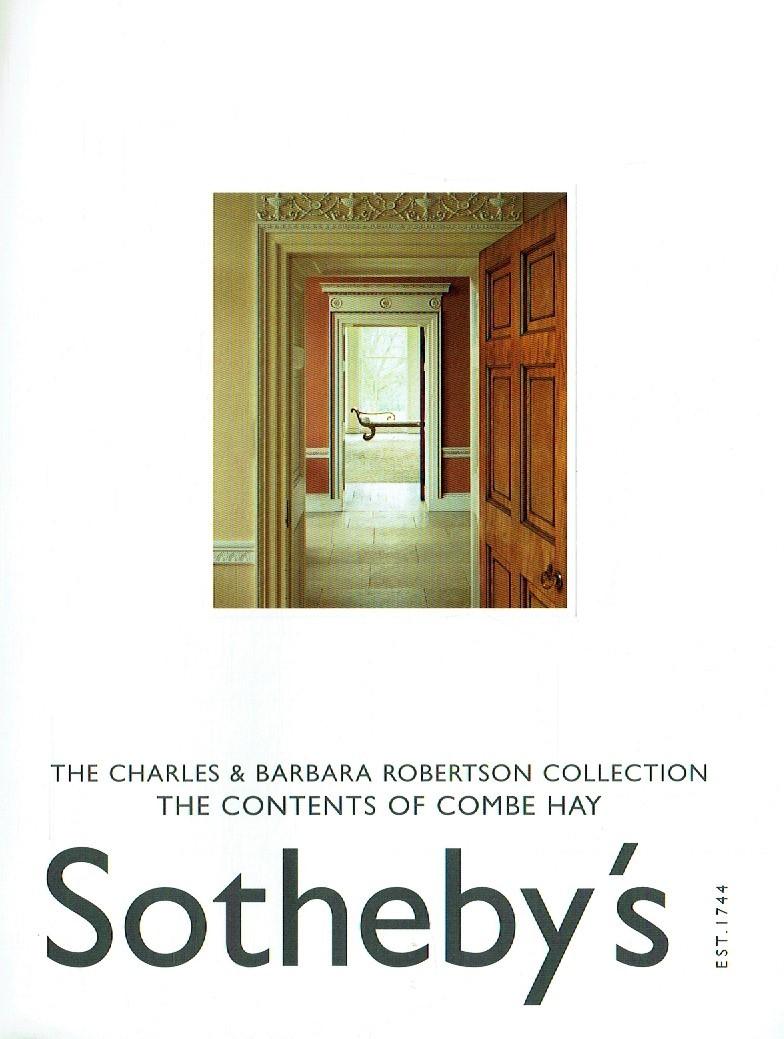 Sothebys December 2002 The Charles & Barbara Robertson Collection (Digital Only)