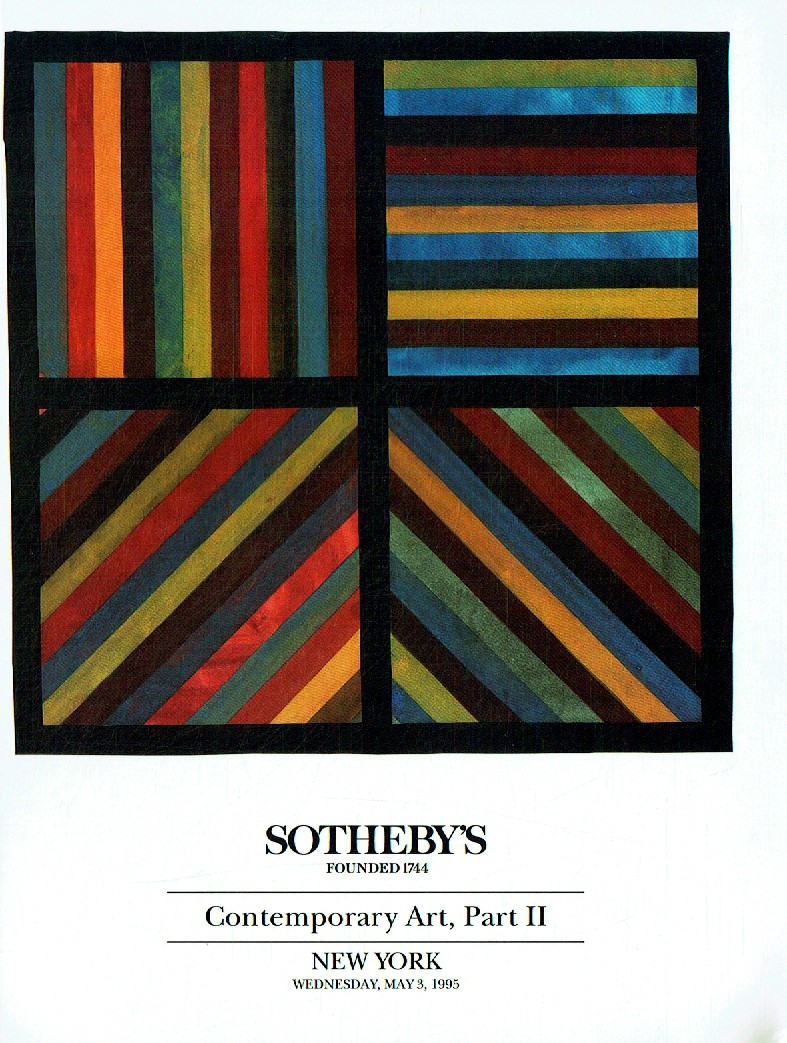 Sothebys May 1995 Contemporary Art Part II (Digital Only)