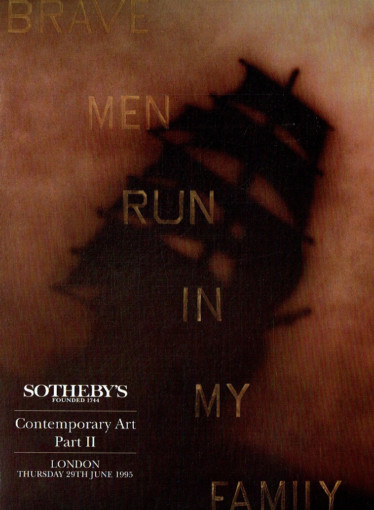 Sothebys June 1995 Contemporary Art - Part II (Digital Only)