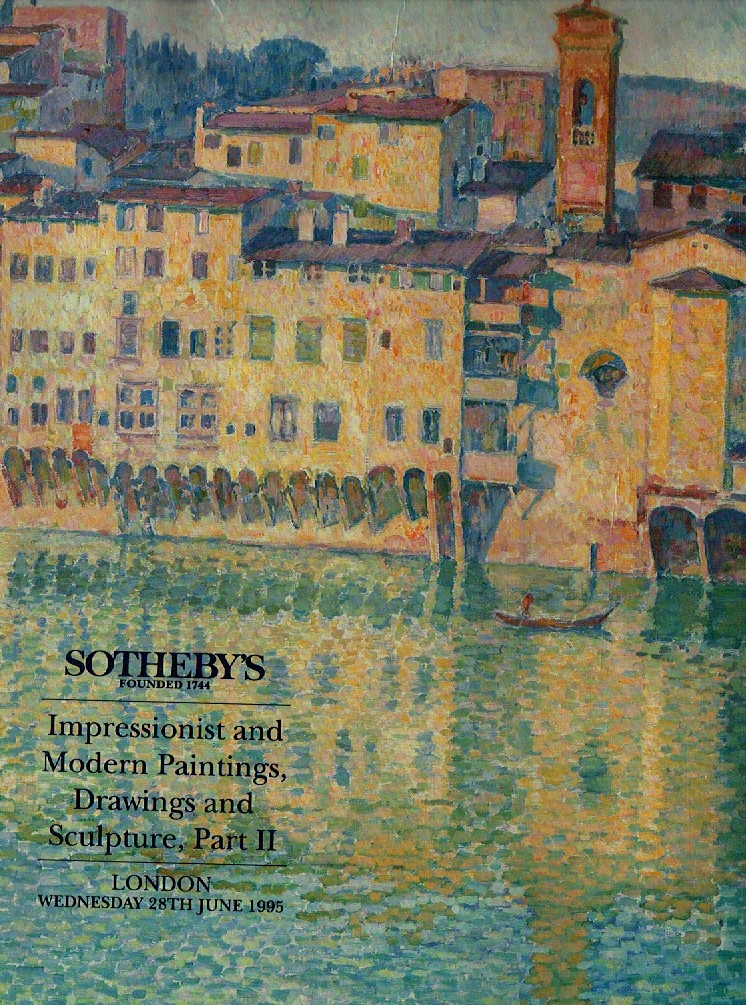 Sothebys June 1995 Impressionist and Modern Paintings, Drawings a (Digital Only)