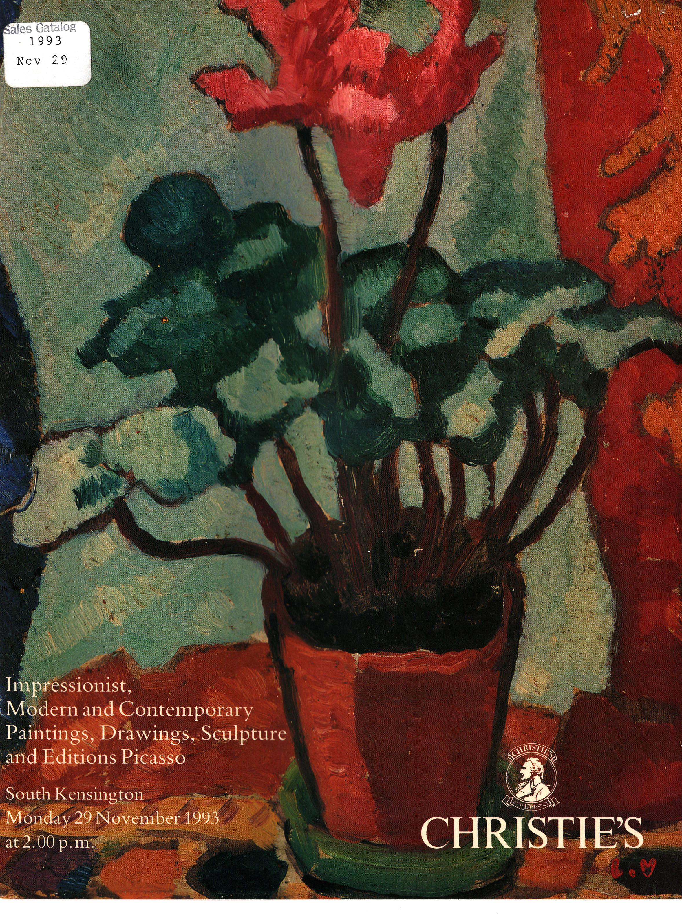 Christies November 1993 Impressionist, Modern and Contemporary P (Digital Only)