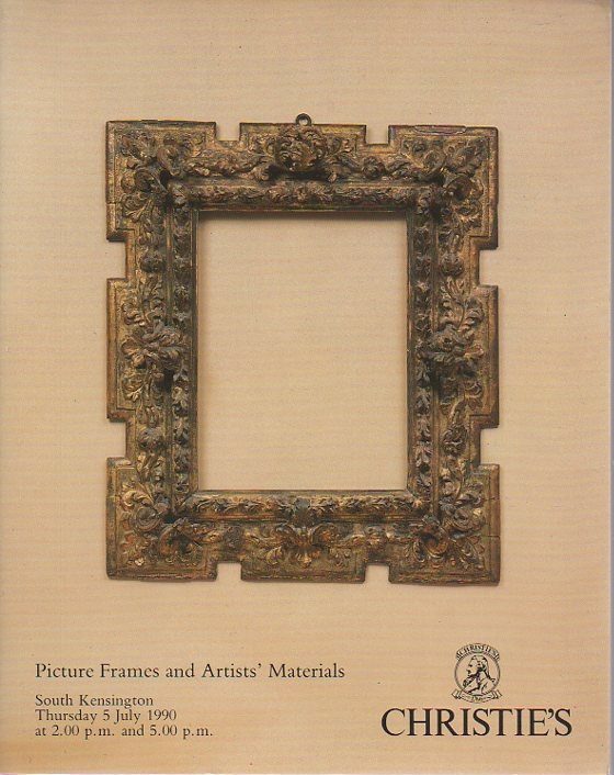 Christies July 1990 Picture Frames & Artists Materials (Digital Only)