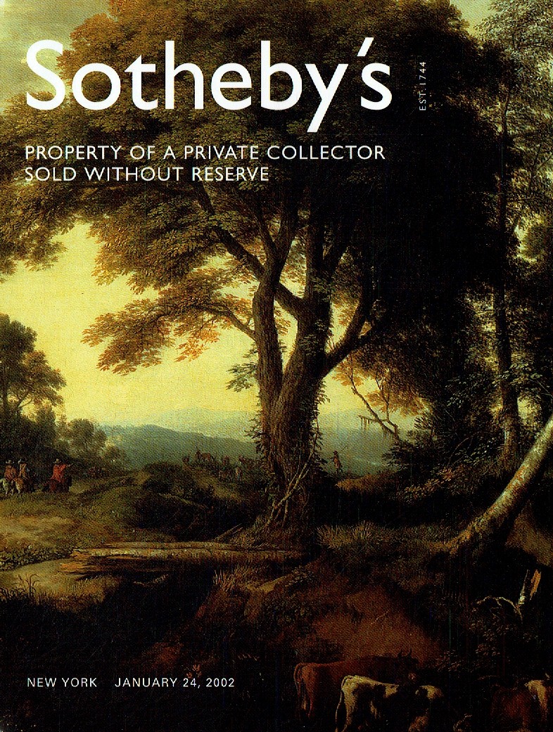 Sothebys January 2002 Property of A Private Collector Sold Withou (Digital Only