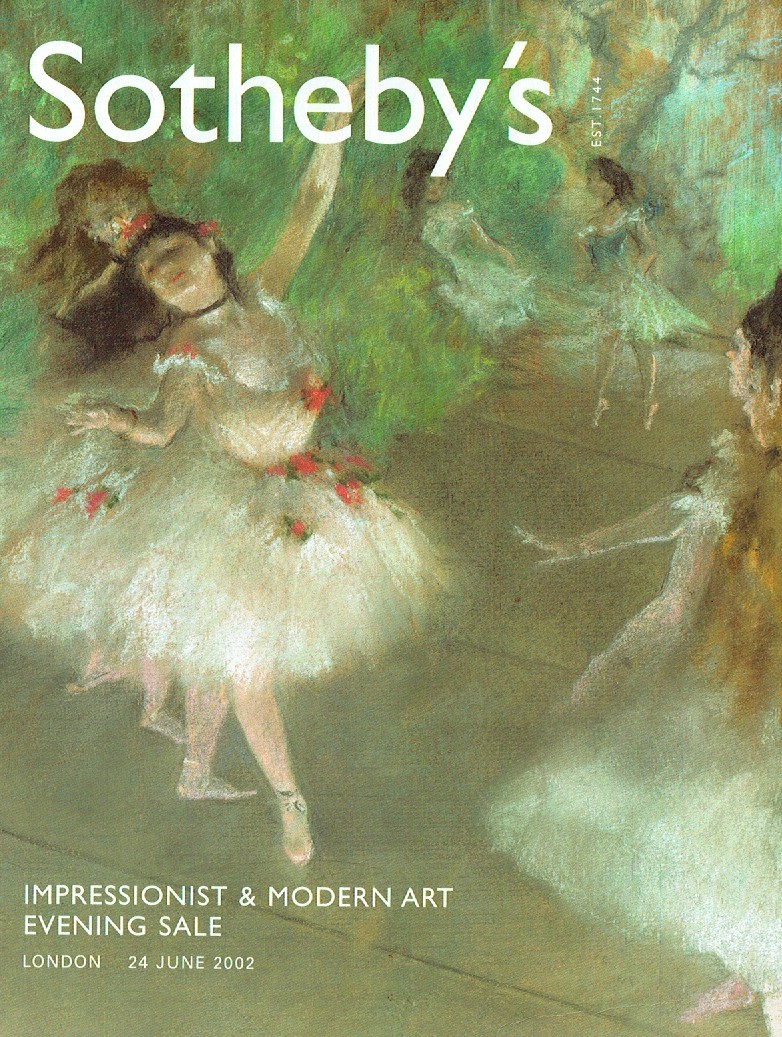 Sothebys June 2002 Impressionist & Modern Art Evening Sale (Digital Only)