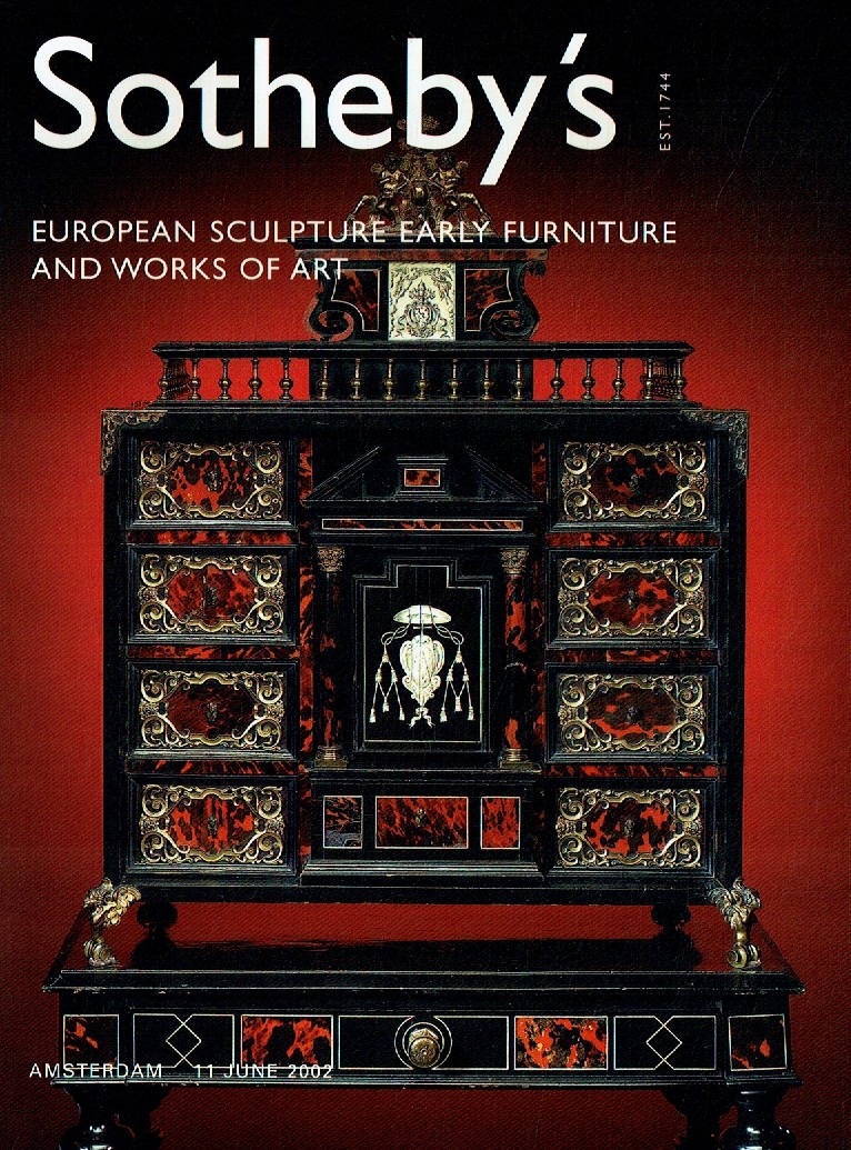 Sothebys June 2002 European Sculpture, Furniture, Works of Art (Digitial Only)