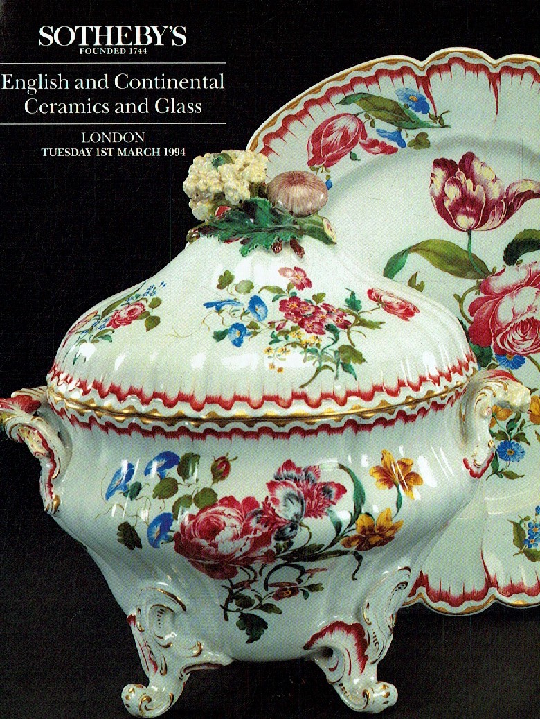 Sothebys March 1994 English & Continental Ceramics & Glass (Digitial Only)