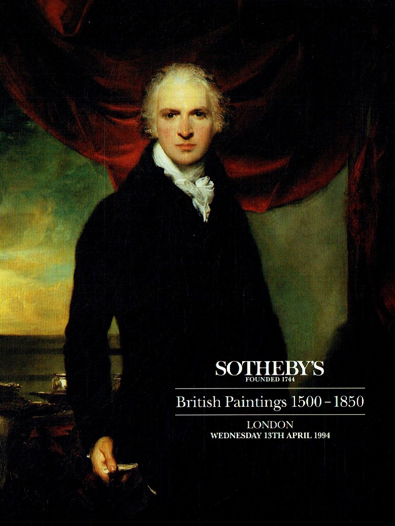 Sothebys April 1994 British Paintings 1500 - 1850 (Digital Only)