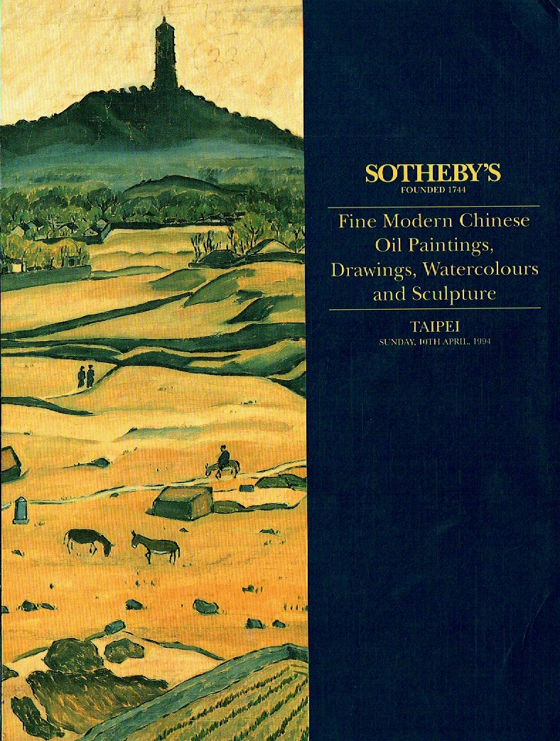 Sothebys April 1994 Fine Modern Chinese Oil Paintings, Drawings, (Digitial Only)