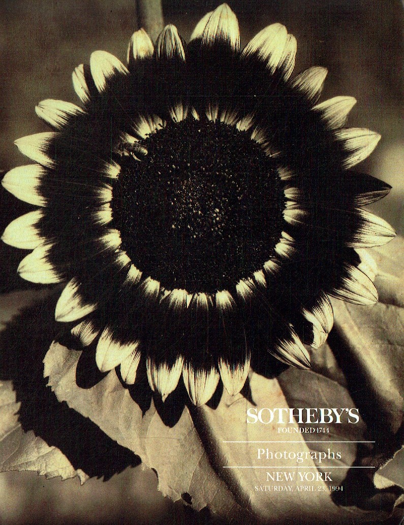 Sothebys April 1994 Photograph (Digitial Only)