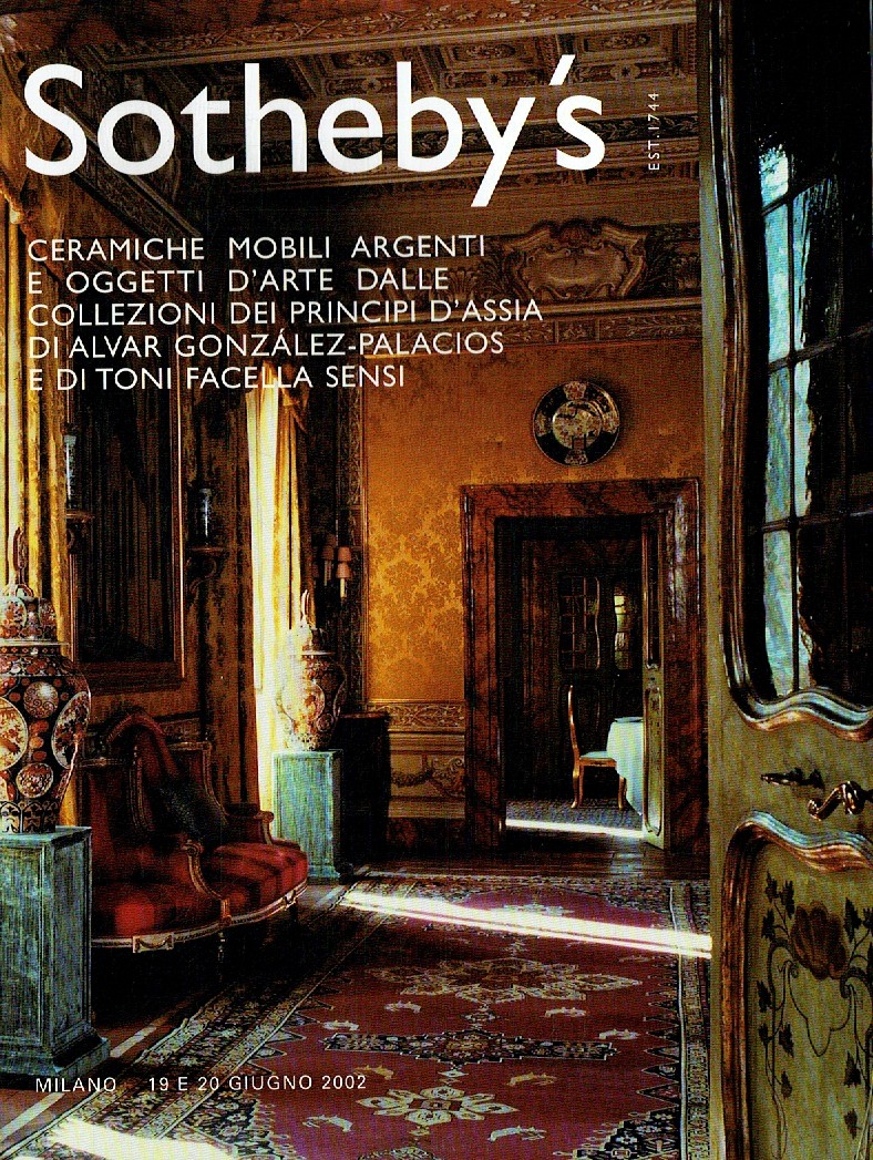 Sothebys & 20th June 2002 Ceramics, Silver Furniture and art Obje (Digital Only)