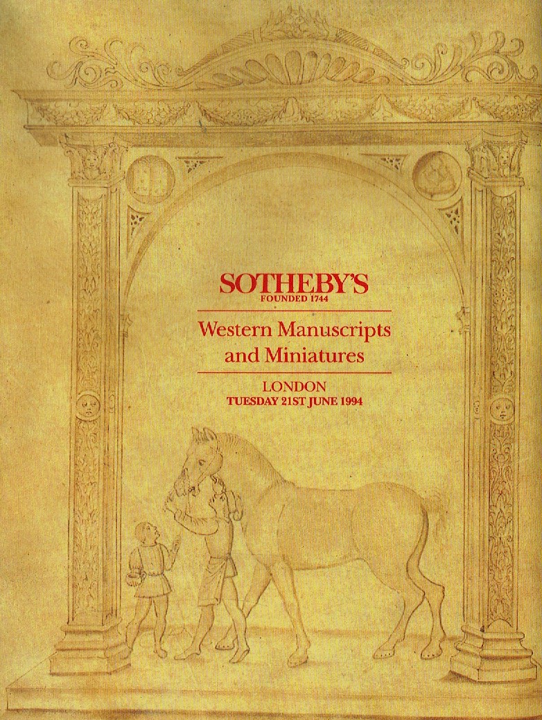 Sothebys June 1994 Important Old Masters & 19th Century Paintings (Digital Only