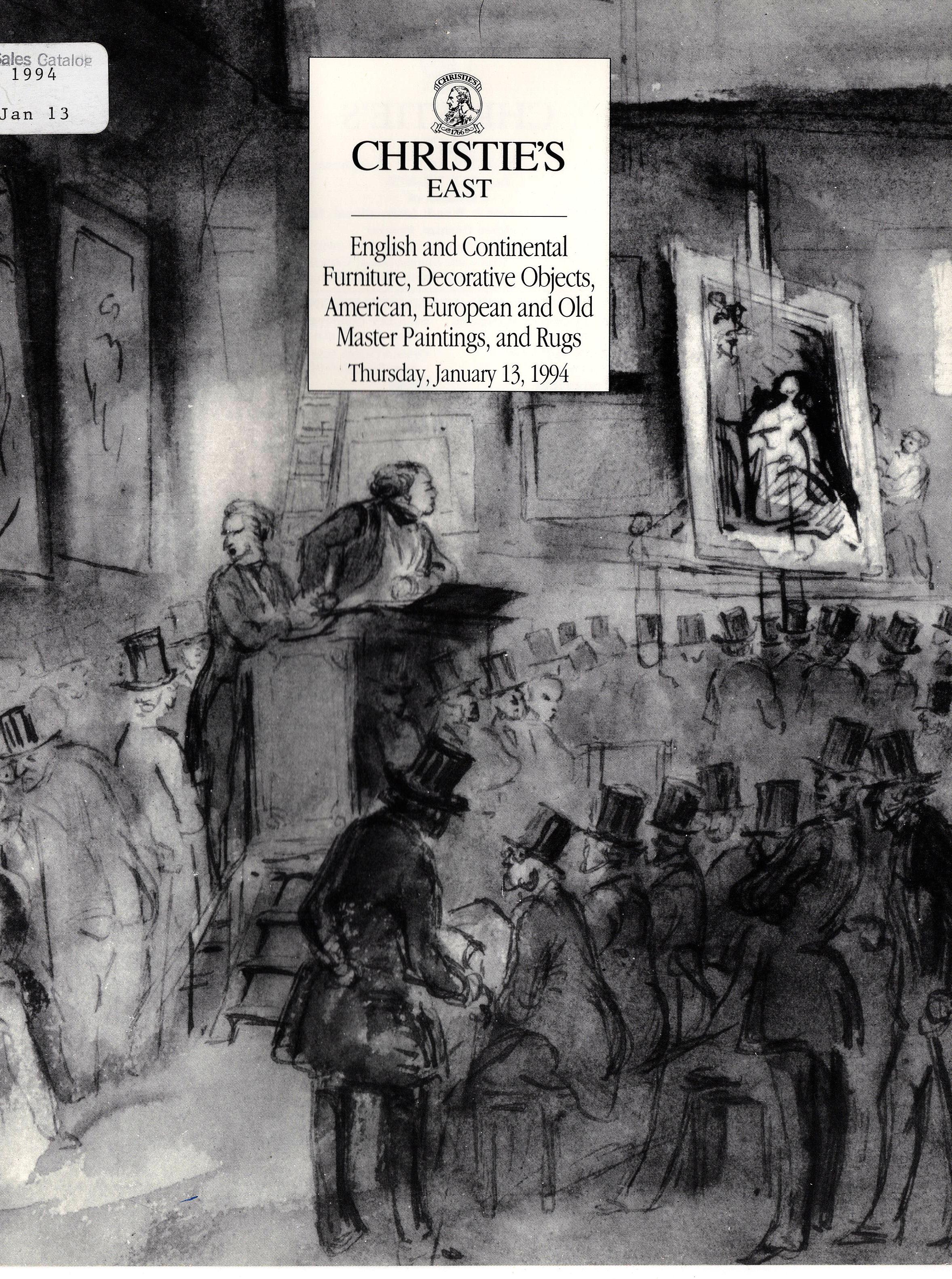 Christies January 1994 English & Continental Furniture and Decor (Digital Only)