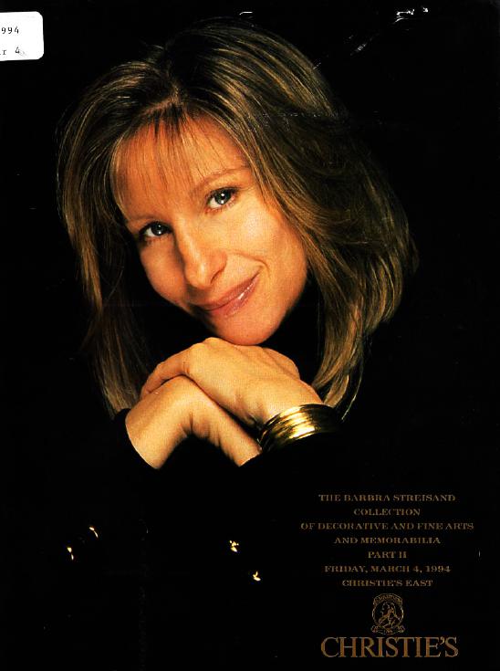 Christies March 1994 The Barbra Streisand Collection of Decorati (Digital Only)