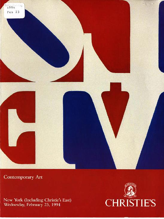 Christies February 1994 Contemporary Art (Digital Only)