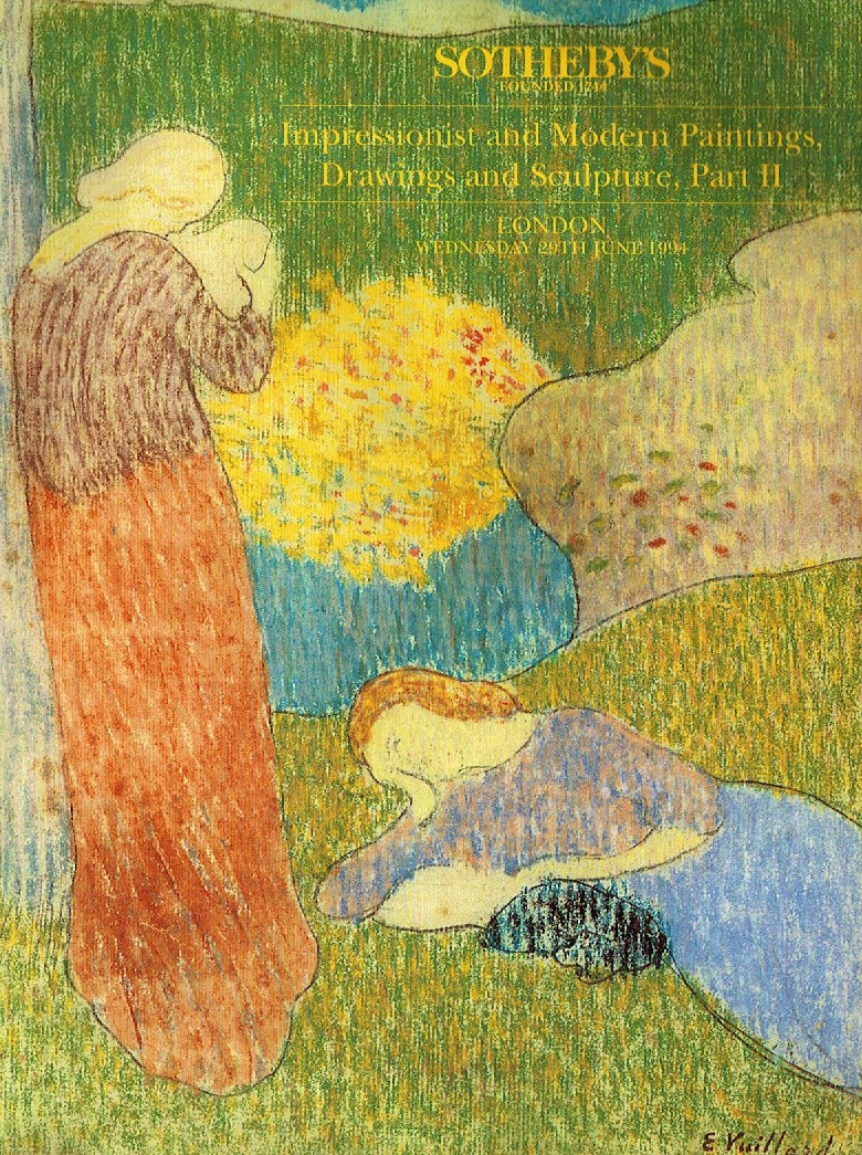 Sothebys June 1994 Impressionist and Modern Paintings, Drawings a (Digital Only