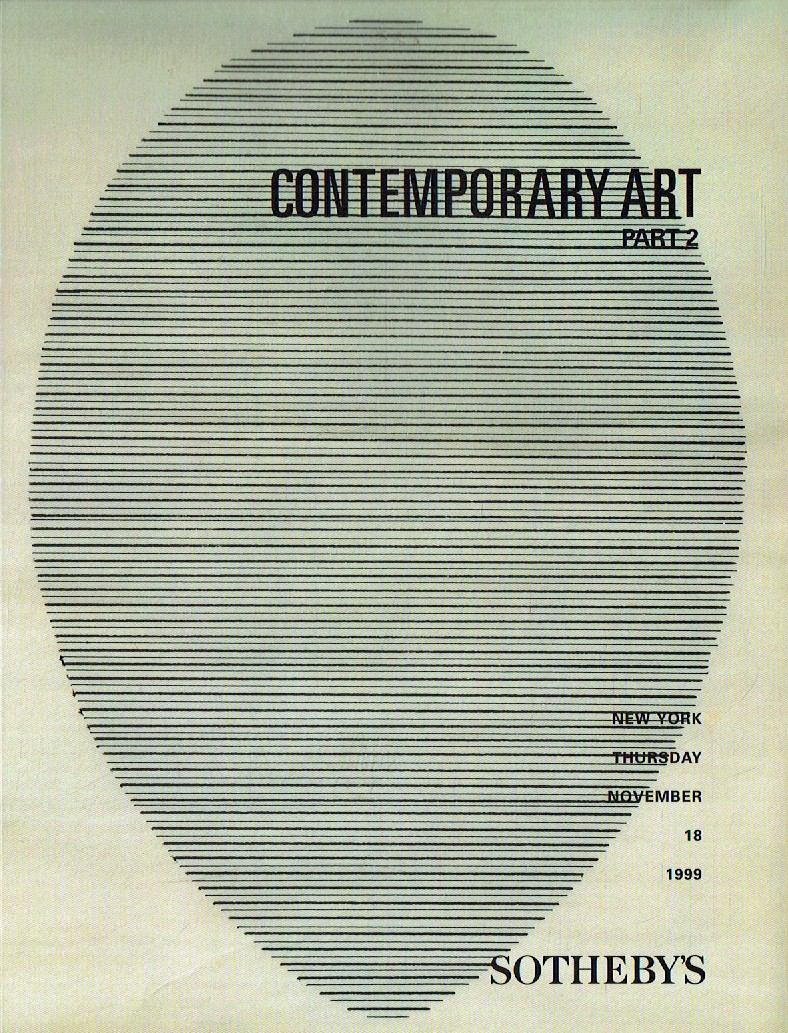 Sothebys November 1999 Contemporary Art Part 2 (Digital Only)