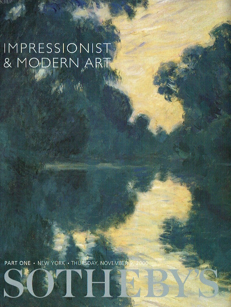 Sothebys November 2000 Impressionist & Modern Art Part One (Digitial Only)