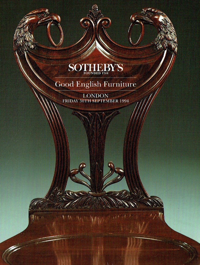 Sothebys September 1994 Good English Furniture (Digital Only)