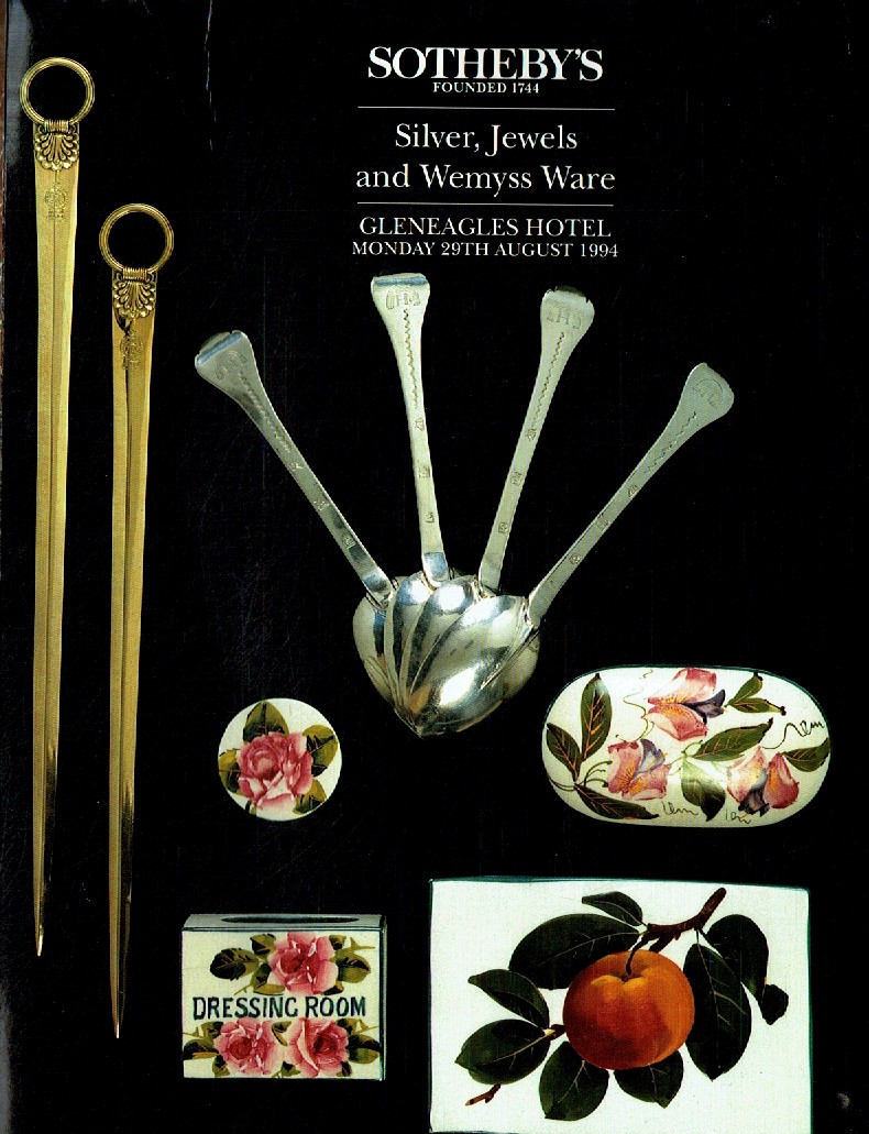 Sothebys August 1994 Silver, Jewels & Wemyss Ware (Digitial Only)
