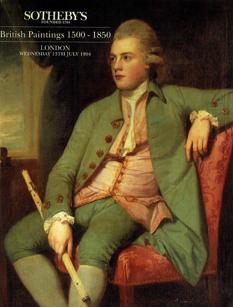 Sothebys July 1994 British Paintings 1500 - 1850 (Digital Only)