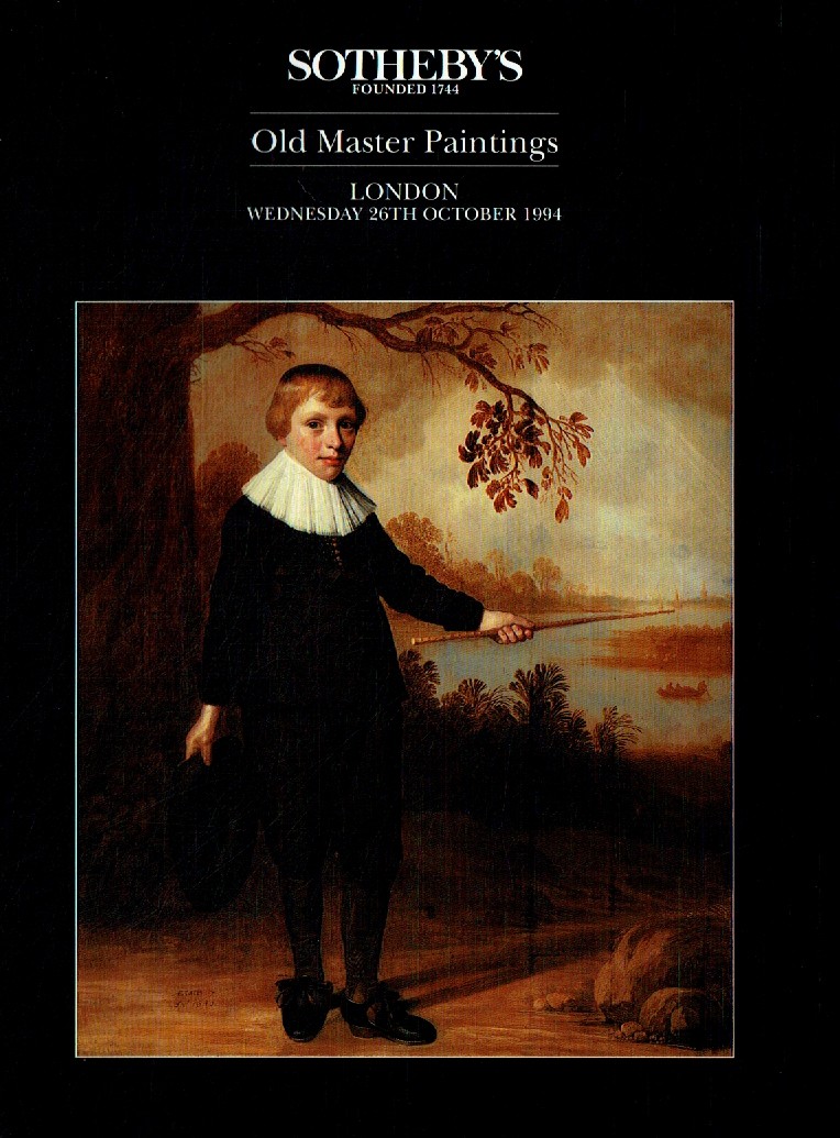 Sothebys October 1994 Old Master Paintings (Digital Only)
