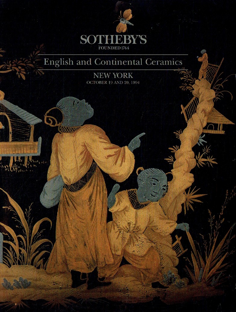 Sothebys & 20th October 1994 English & Continental Ceramics (Digitial Only)