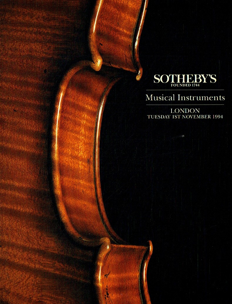 Sothebys November 1994 Musical Instruments (Digital Only)