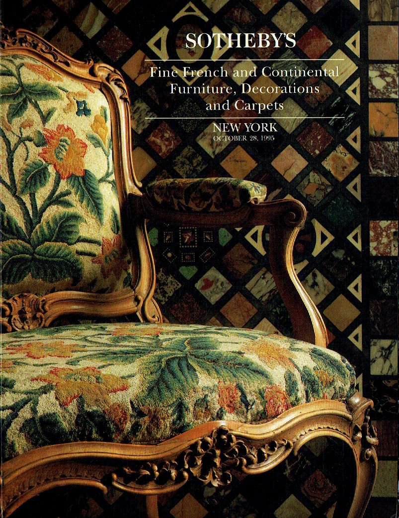 Sothebys October 1994 Fine French & Continental Furniture, Decora (Digital Only