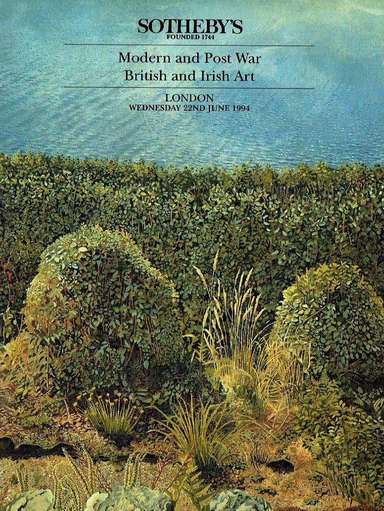 Sothebys June 1994 Modern, Post War British and Irish Art (Digital Only)