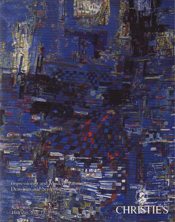 Christies May 1993 Impressionist and Modern Paintings, Drawings (Digital Only)