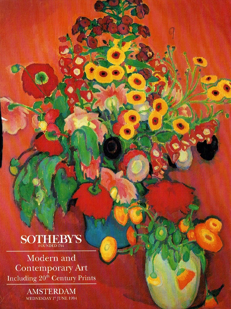 Sothebys June 1994 Modern and Contemporary Art including 20th Cen (Digital Only