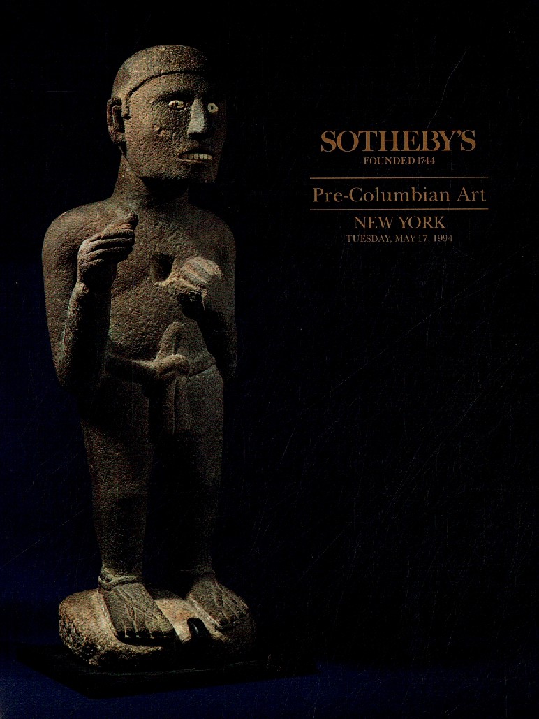 Sothebys May 1994 Pre-Columbian Art (Digitial Only)