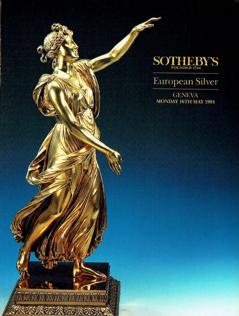 Sothebys May 1994 European Silver (Digitial Only)