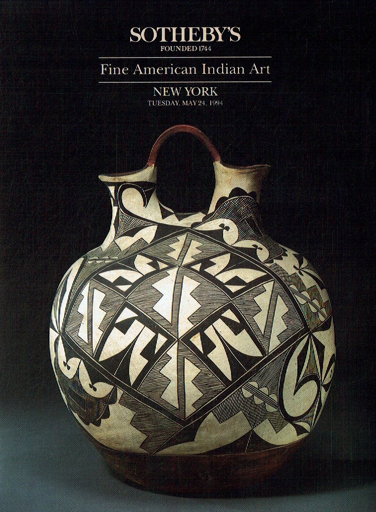 Sothebys May 1994 Fine American Indian Art (Digital Only)