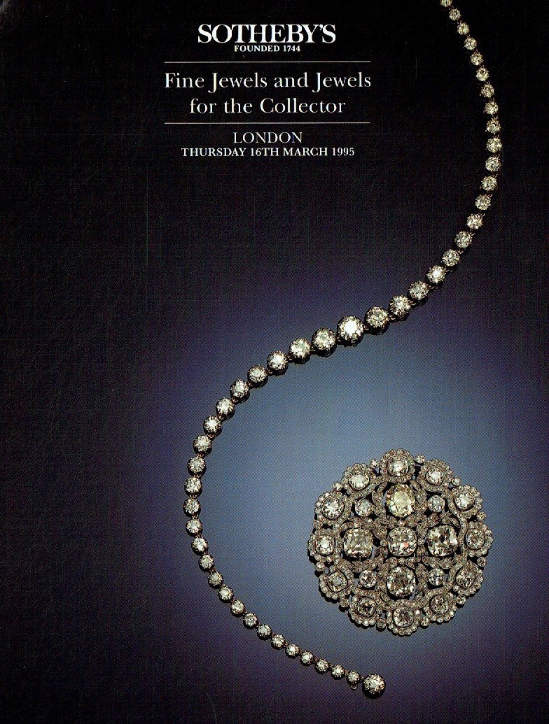 Sothebys March 1995 Fine Jewels and Jewels for The Collector (Digital Only)