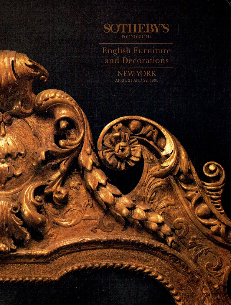 Sothebys April 1995 English Furniture and Decorations (Digital Only)