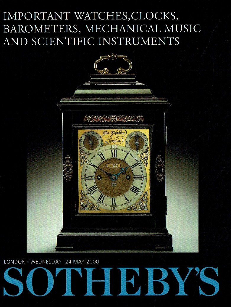 Sothebys May 2000 Important Watches, Clocks, Barometers, Mechanic (Digital Only