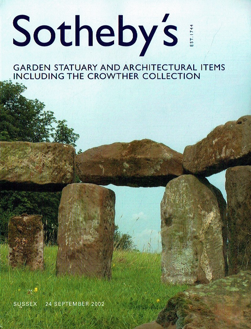 Sothebys September 2002 Garden Statuary and Architectural Items i (Digital Only