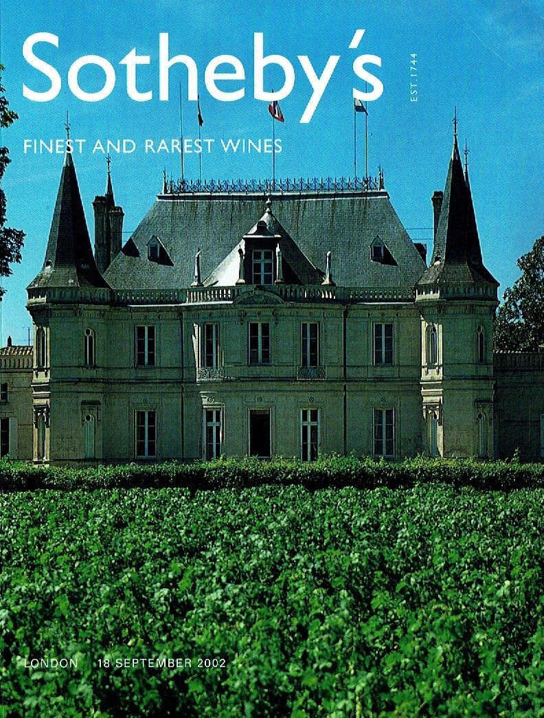 Sothebys September 2002 Finest and Rarest Wines (Digital Only)