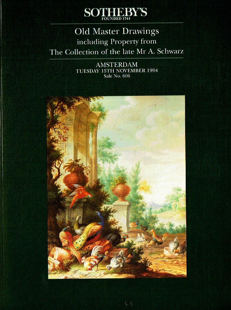 Sothebys November 1994 Old Master Drawings Including Property Fro (Digital Only
