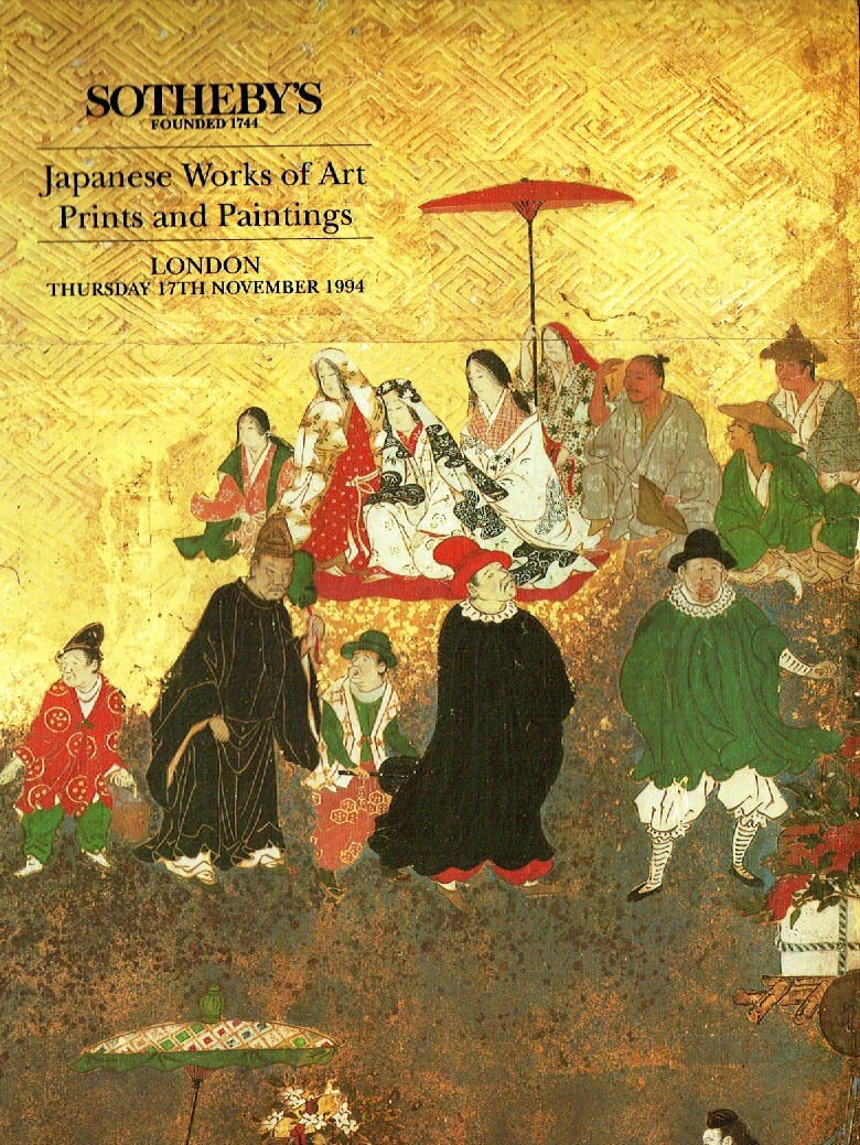 Sothebys November 1994 Japanese Works of Art, Prints & Paintings (Digital Only)