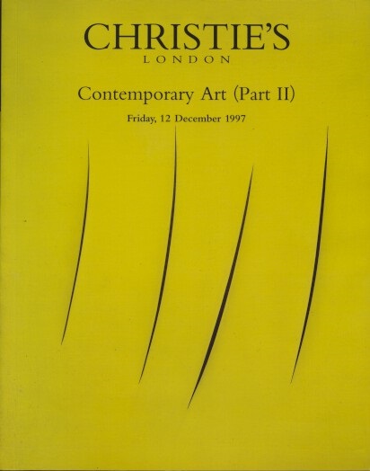 Christies December 1997 Contemporary Art Part II (Digital Only)