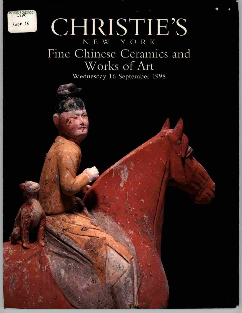Christies September 1998 Fine Chinese Ceramics and Works of Art (Digital Only)