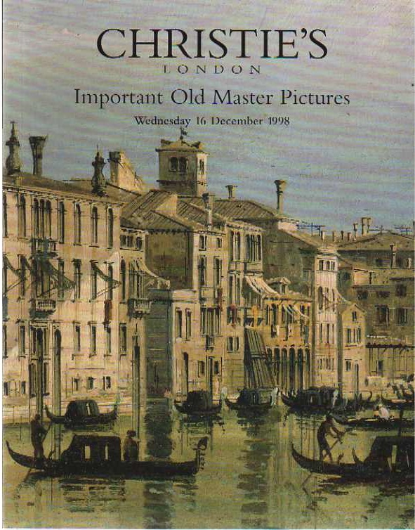 Christies December 1998 Important Old Master Pictures (Digital Only)