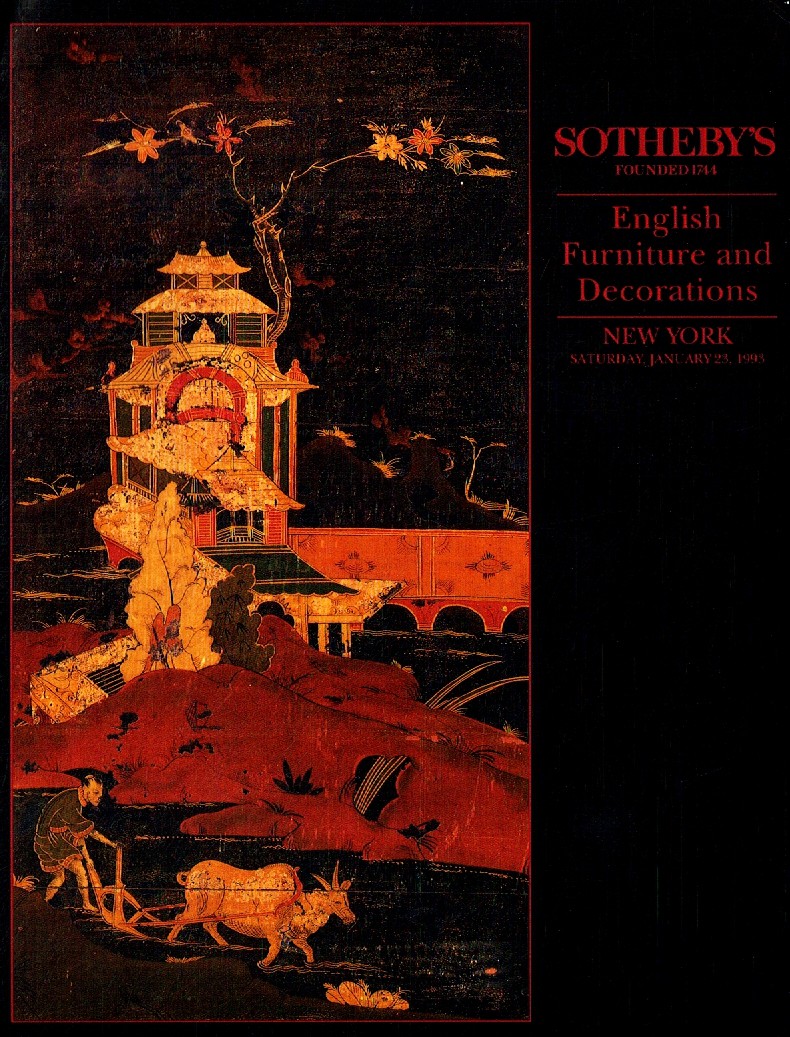 Sothebys January 1993 English Furniture & Decorations (Digital Only)