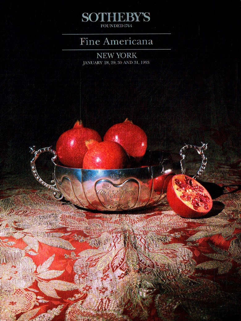 Sothebys January 1993 Fine Americana (Digital Only)